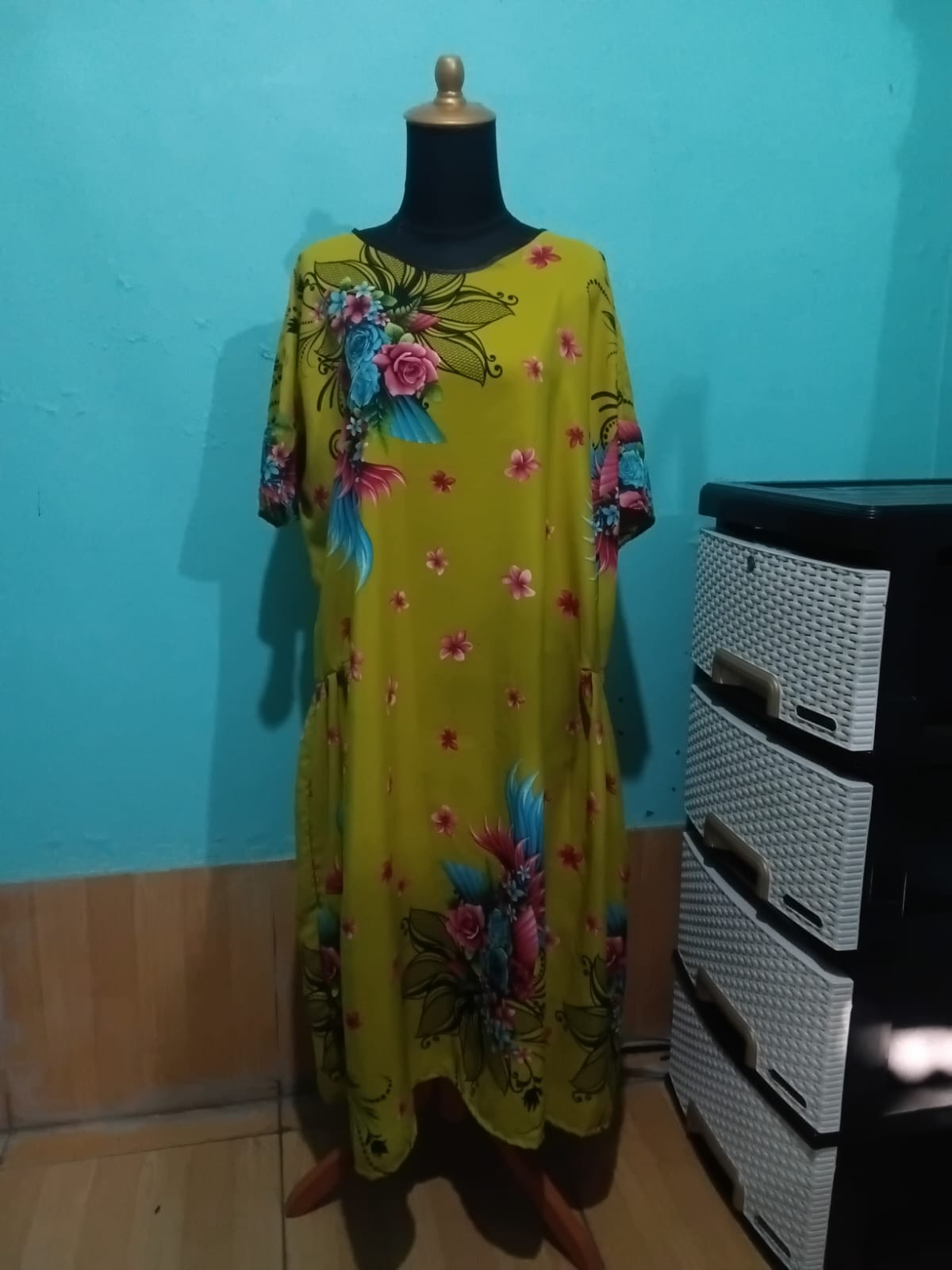 Daster Hijau Bunga Lupus